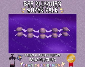 Palia Bee Plushies Super Pack - Honeybunch Plushies 10 Pack - Palia Insect Plushies - Palia Bee Plush - Palia Bug Plushies - Palia Plushies