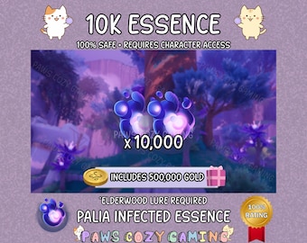 Palia Essence Small Pack - 10,000 Infected Essence Pack - Elderwood Essence - Elderwood Furniture - Elderwood Nameplate - Palia Treasures