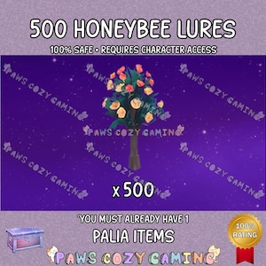 Palia Honeybee Lures Large Pack - 500 Honeybee Lures - Palia Bahari Bee - Palia Golden Bee - Palia Honey Bee - Bug Catching - Palia Plushies