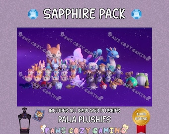 Palia Sapphire Tier Plushies - Sernuk - Muujin - Chapaa - Ladybug - Kitsuu - Bug Plush - Fish Plushies - Flutterfox - Bee - Palia Plushies