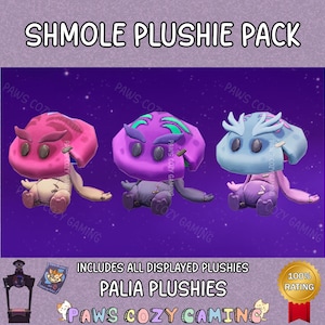 Palia Shmole Plushie Pack - Shmole Plushie - Piksii Shmole Plushie - Elderwood Shmole Plushie - Palia Elderwood Plushies - Palia Plushies