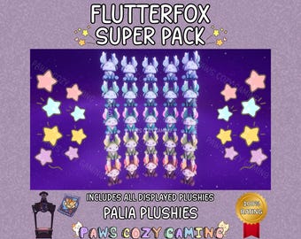 Palia Flutterfox Plushies Super Pack - Leafy - Fall Flutterfox - Spring Flutterfox - Summer Flutterfox - Winter Flutterfox - Palia Plushies