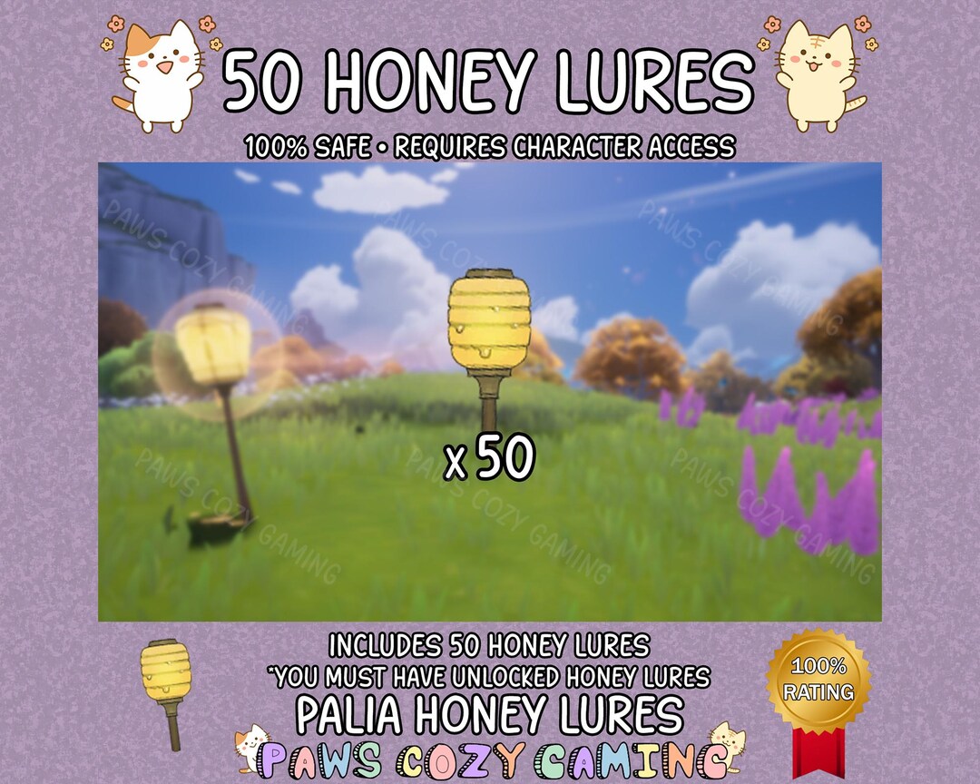 Palia Honey Lures Small Pack - 50 Honey Lures - Bug Catching - Bug ...