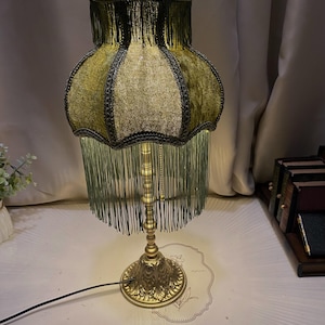 Vintage fringe lamp - Etsy 日本