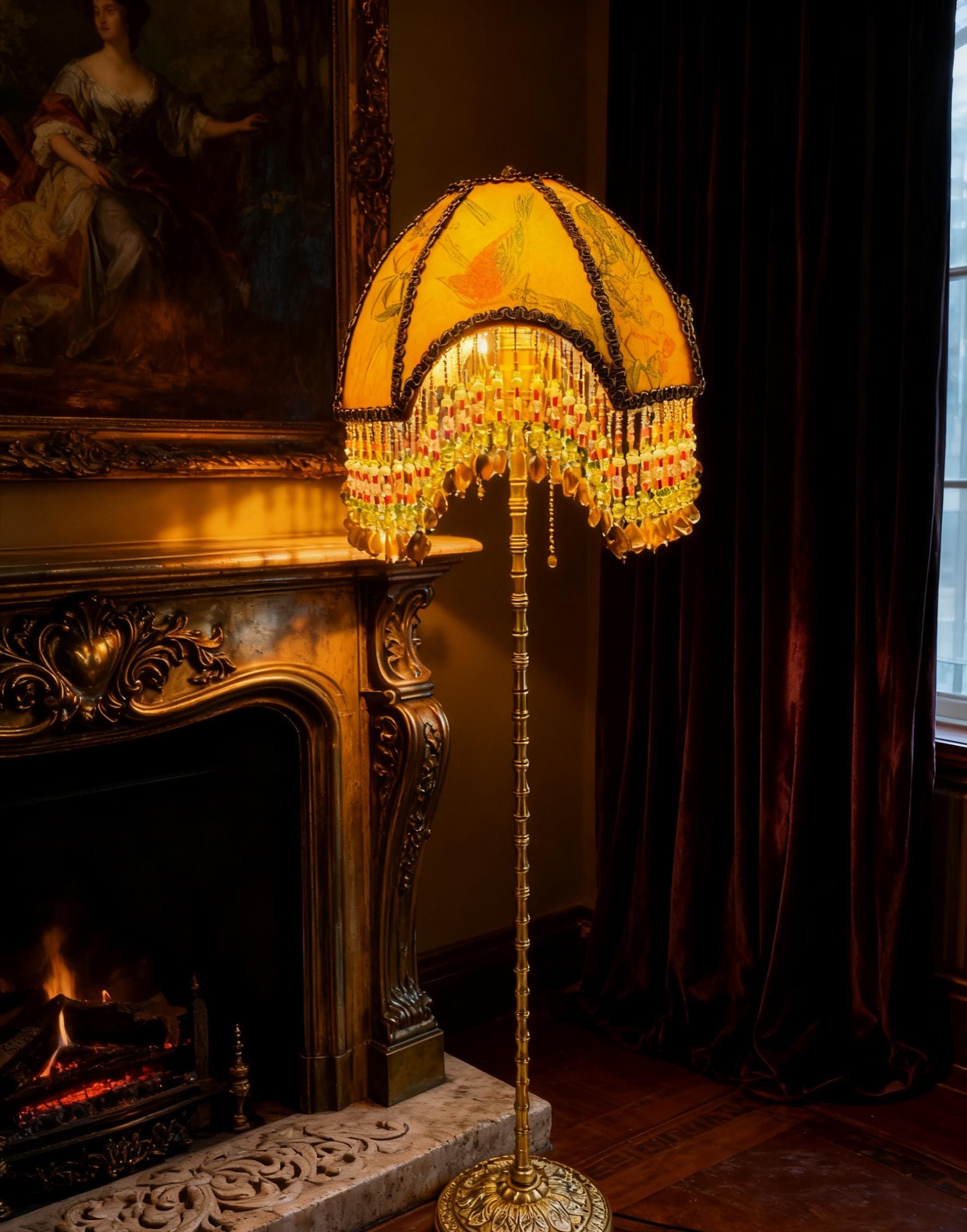 French vintage lamp - Etsy 日本