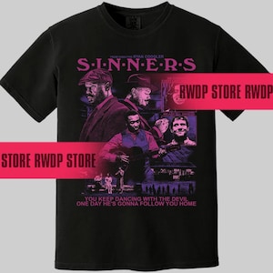 Sinners Movie T-shirt (2025) Unisex Horror Action Film Tee