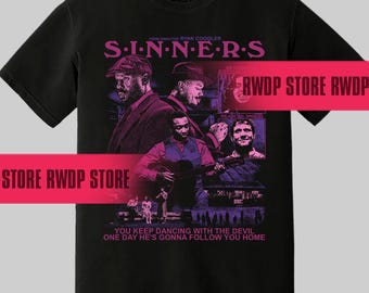 Sinners Movie T-shirt (2025) Unisex Horror Action Film Tee