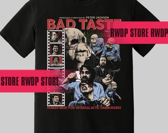 Bad Taste 1987 T-Shirt | Splatter Horror Tee | Cult Sci-Fi Movie Shirt