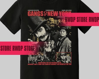 Gangs of New York Movie T-shirt (2002) Historical Crime Film T shirt