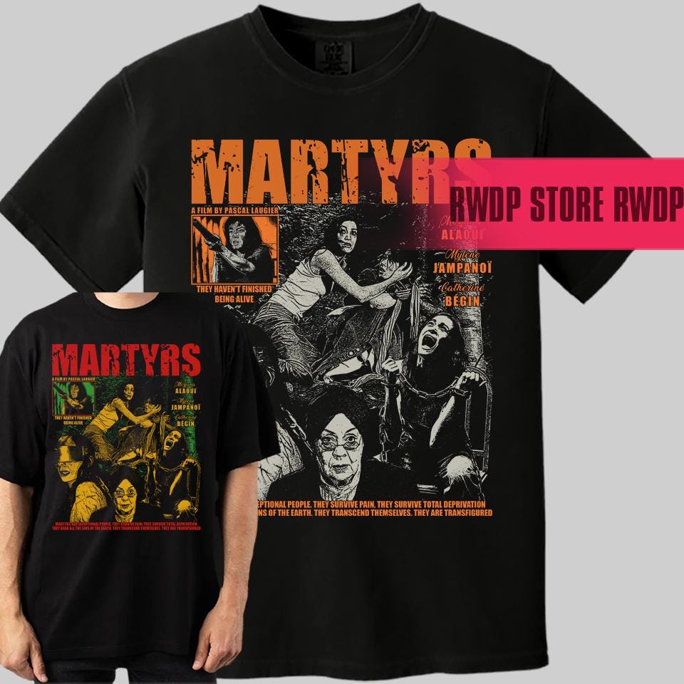 マーターズ 4K Tシャツ Lサイズ ホラー 映画 洋画 マーターズ 4K Tシャツ & フライヤー Martyrs メンズ