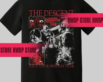 The Descent Horror Movie T-shirt (2005) Cave Horror Movie Shirt