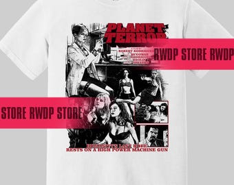 Horror Movie Planet Terror Movie T-shirt (2007) Zombie Horror Action Film Shirt