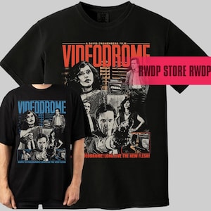 Videodrome Movie T-shirt (1983) Unisex Classic Horror Film Tees