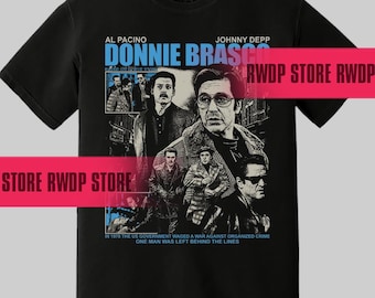 Donnie Brasco Movie T-shirt (1997) Classic Crime Film T shirt