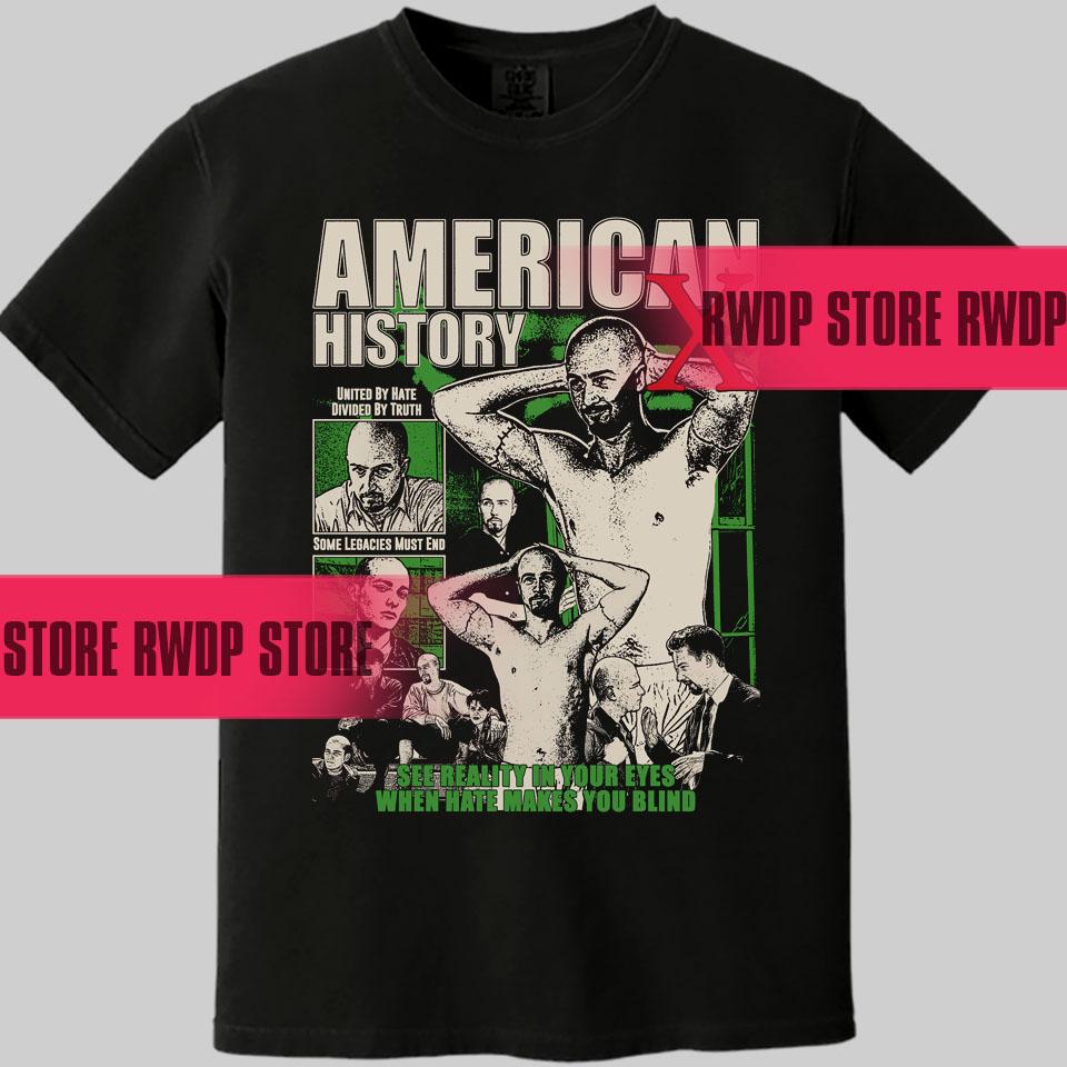 90s American History X ムービーTシャツ American History X Movie T Shirts - Etsy