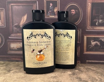 Goldilocks Lotion - Oatmeal, Milk and Honey - 4oz Hand and Body Lotion Moisturizing Lotion for Dry Skin on Face, Body, Hands