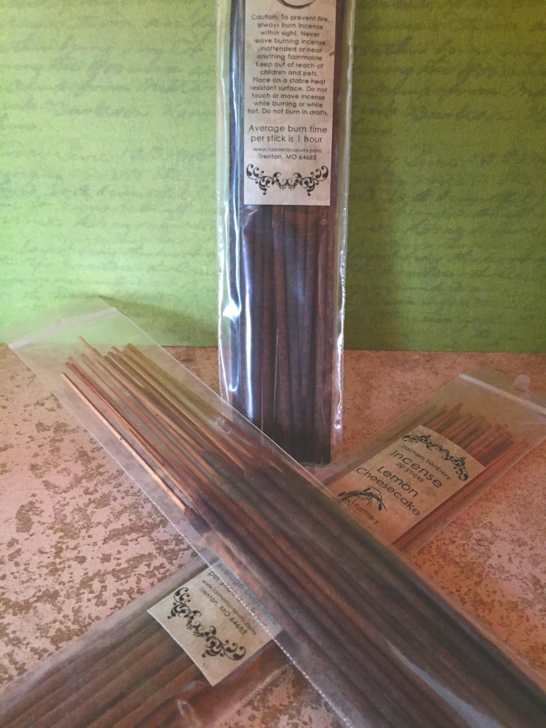 Holiday Hearth Incense 20 Sticks Hand Dipped, Strongly Soaked Heavily Scented Stick Incense image 5