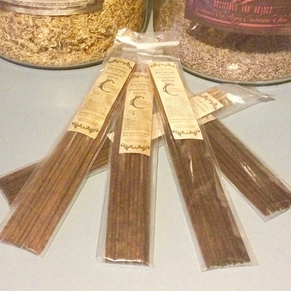 Patchouli Incense - 20 Sticks - Hand Dipped, Strongly Soaked Heavily Scented Stick Incense