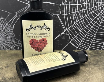 Love Spell Hand &amp; Body Lotion 4oz Moisturizing Scented, Fresh, Fruity, and Feminine Moisturizing Lotion for Dry Skin on Face, Body, Hands