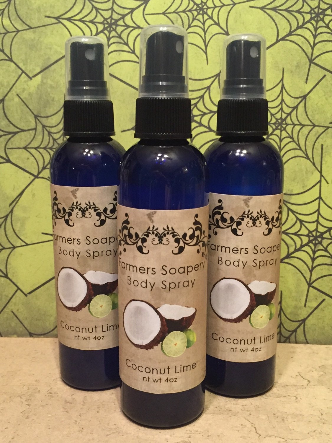 Coconut Lime Scented 4oz Body Spray Body Spritz Fragrance Hair Etsy