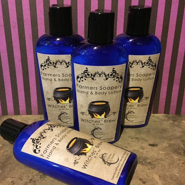 Witches Brew Lotion  - 4oz Hand & Body Cream, Nourishing Moisturizing Lotion for Dry Skin on Face, Body, Hands