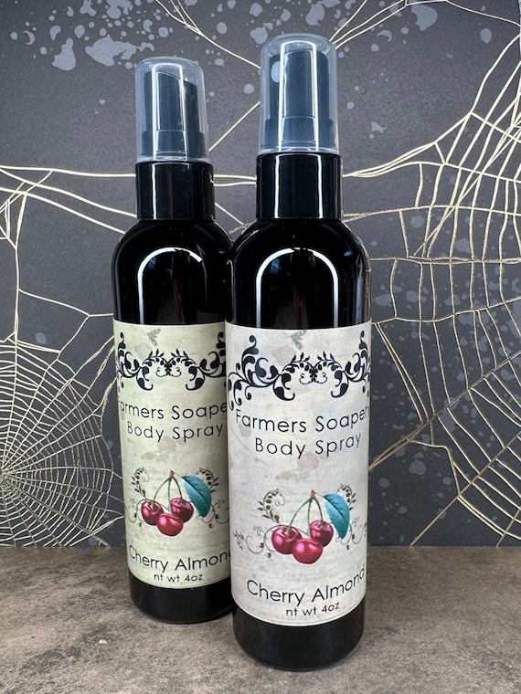 Cherry Almond Scented 4oz Body Spray Tart and Tangy Body Spritz