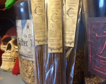 Spiced Plum Incense - 20 Sticks - Hand Dipped, Strongly Soaked Heavily Scented Stick Incense