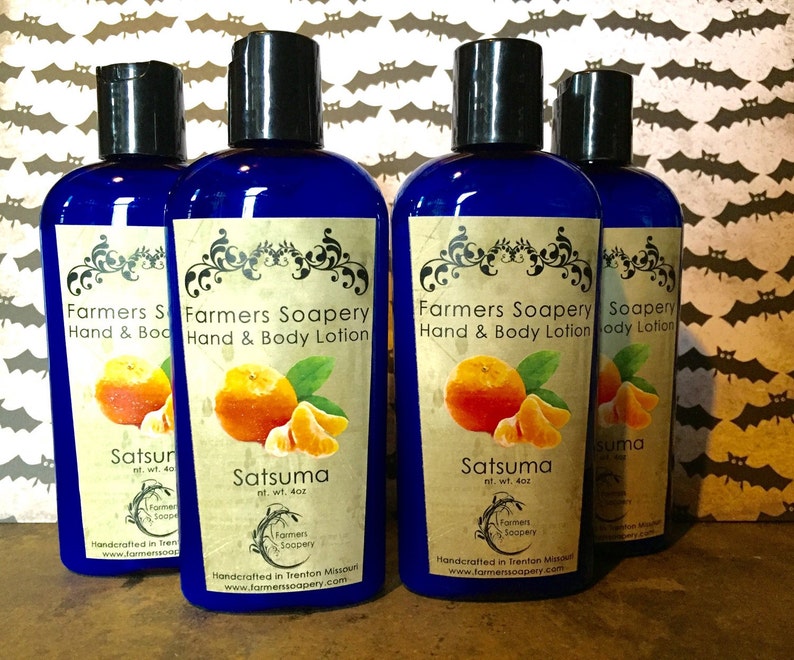 Satsuma Hand & Body Lotion 4oz Moisturizing Scented Etsy