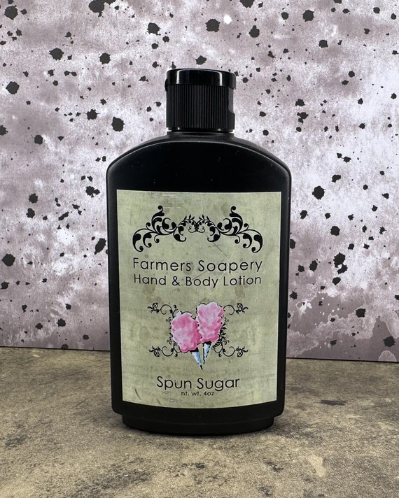Spun Sugar Hand & Body Lotion 4oz Moisturizing Scented Cotton Candy Moisturizing Lotion for Dry Skin on Face, Body, Hands