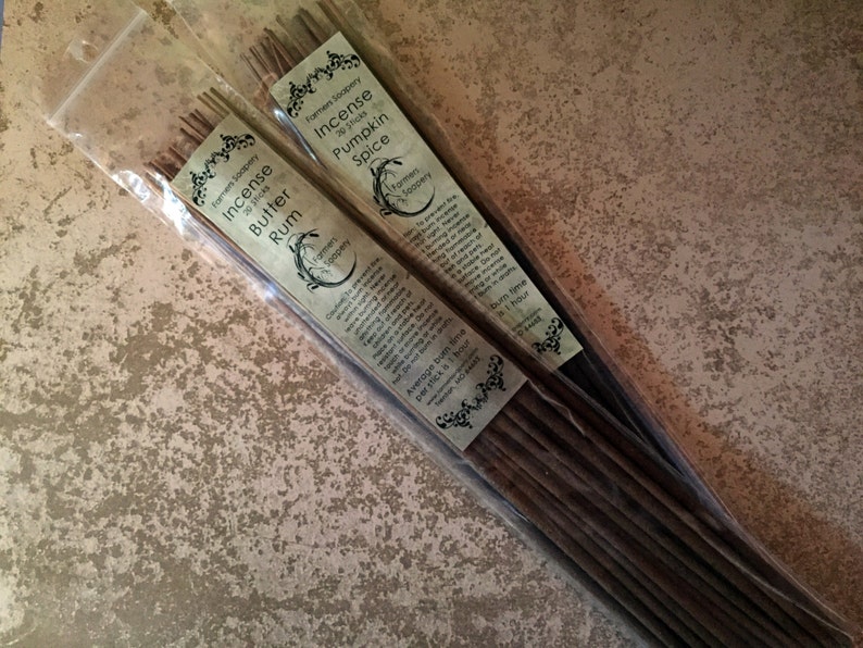 Holiday Hearth Incense 20 Sticks Hand Dipped, Strongly Soaked Heavily Scented Stick Incense image 2