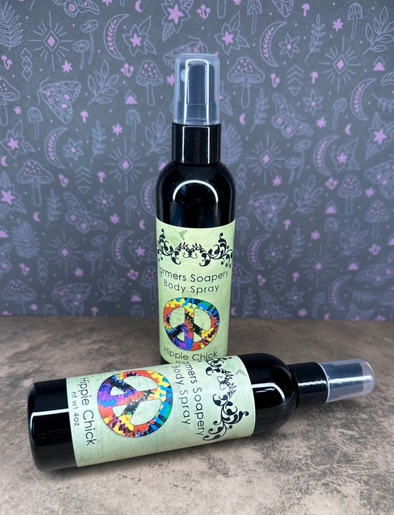 Hippie Chick Scented 4oz Body Spray Lavender Patchouli Body Spritz