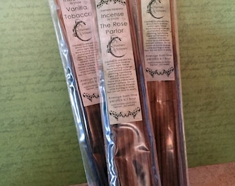 Black Raspberry Vanilla Incense - 20 Sticks - Hand Dipped, Strongly Soaked Heavily Scented Stick Incense