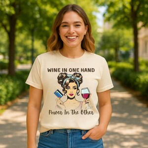 Retro Pop Art Wine Lover Shirt: Funny Girls Night Out Tee
