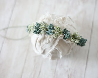 The Mint and Coral Goddess Floral Crown