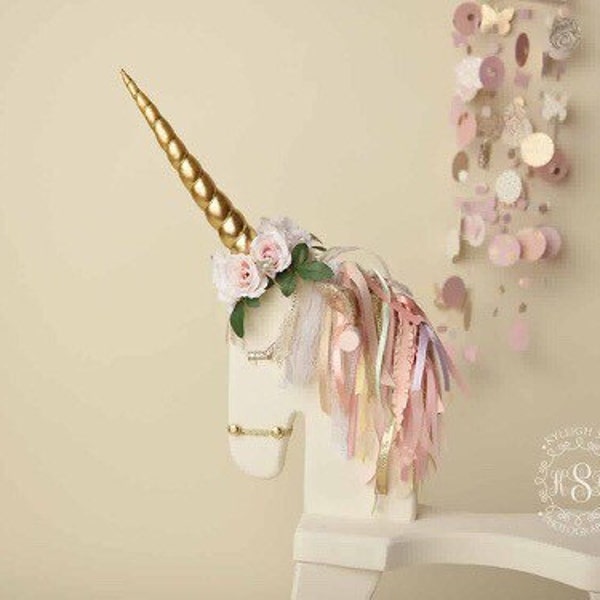 Unicorn horn accessory rocking horse carousel horse pony clip photography prop