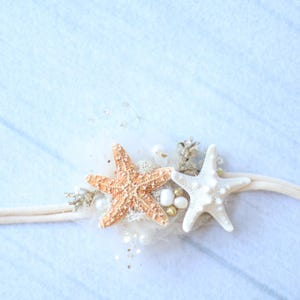 Ocean Medley Seestern Mesh Gold Raffhalter Haarband Krone