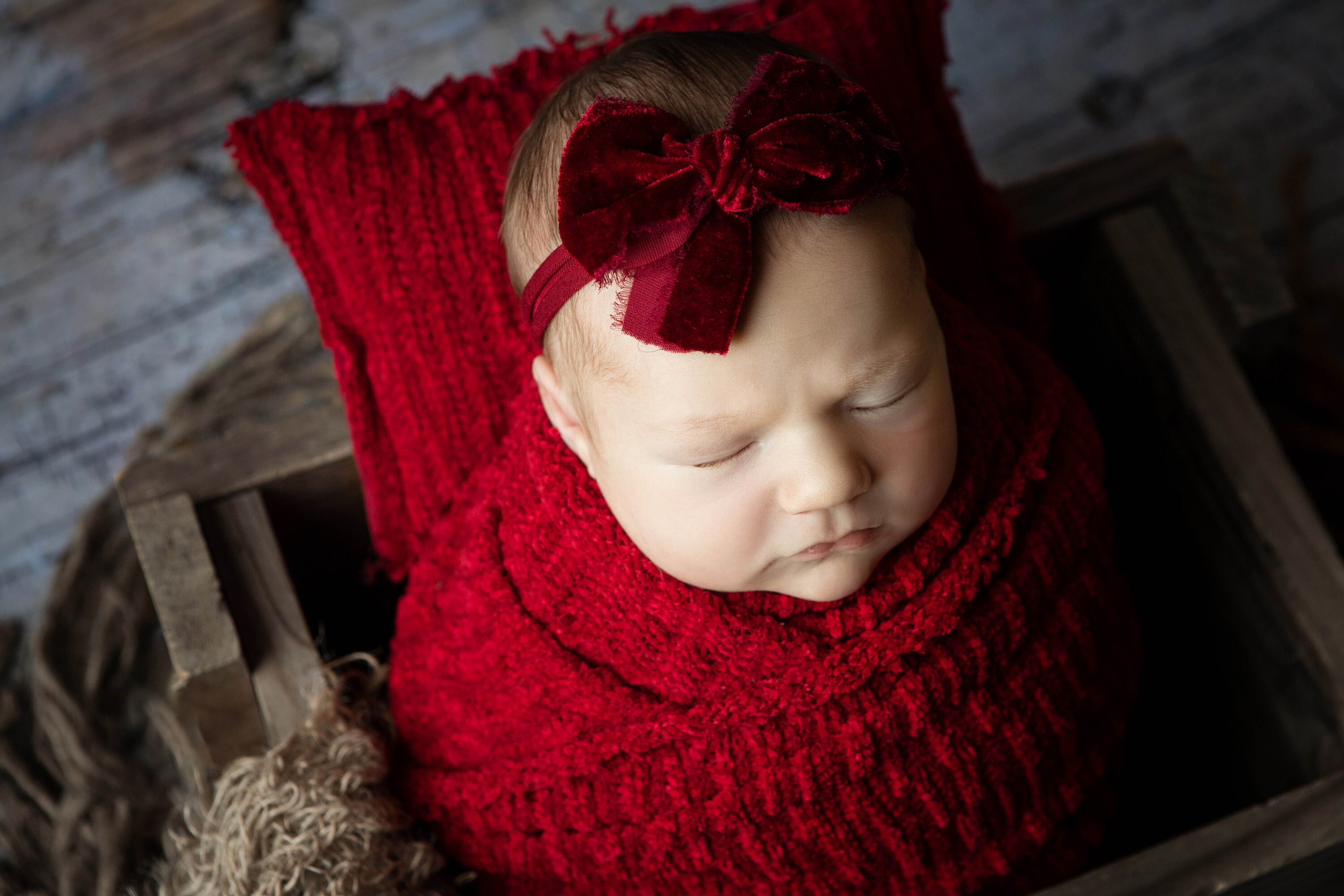 Borlai 2PCS Baby Posing Props Soft Photography Props Velvet Decorative Pillow with Headband 