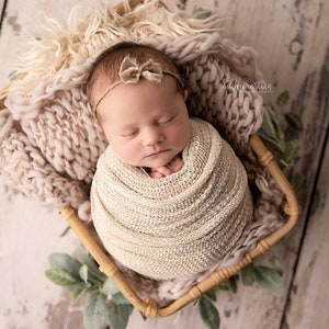 Thistle tiny mini velvet bow taupe grey twine newborn headband prop props tieback