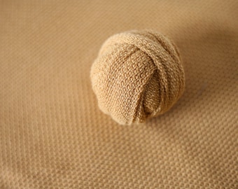 mustard newborn stretch wrap sweater knit posing fabric