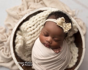 magnolia ivory lace silk tieback bow