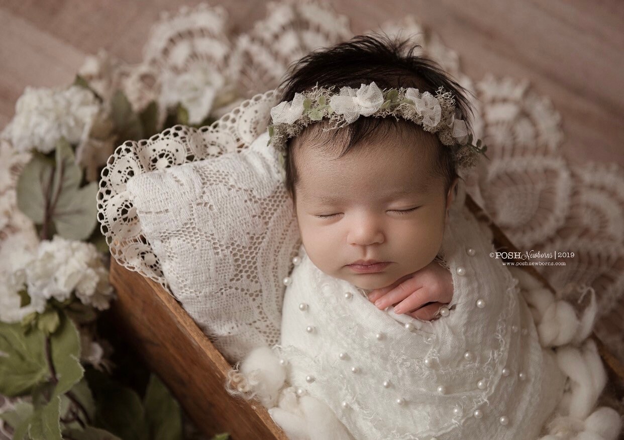 Lilac blossoms babys breath dried floral moss organic newborn Etsy