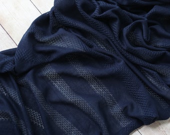 ready to ship navy blue sky blue open weave stretch sweater knit wrap newborn posing wrap fabric backdrop