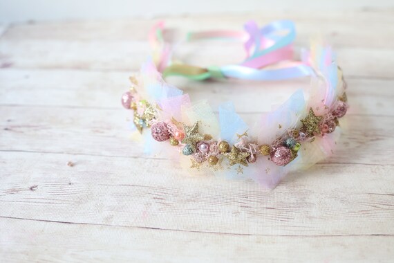 Bella fascia per capelli in plastica per ragazze rosa con strass, corona da principessa, cuore, compleanno, tiara per accessori per capelli da festa  36