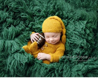 wool felted football ball sports  newborn photography prop