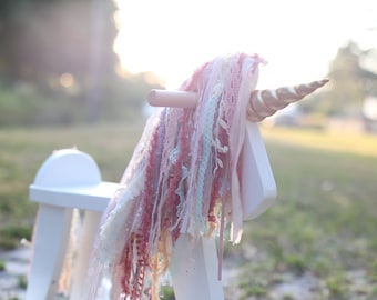 rocking horse mane lace ribbon photography prop DIY KIT