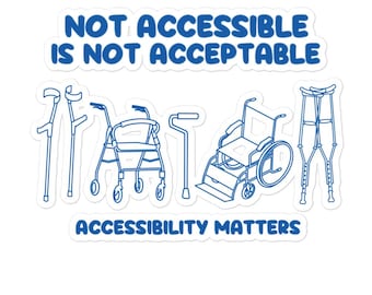 Accessibility Matters Disability Pride Bubble-free stickers