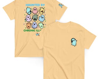 T-shirt voor chronische ziekte: Haunted By Ghosts, T-shirt, uniseks