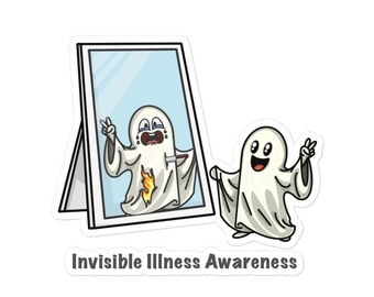 Invisible Illness Bubble-free stickers