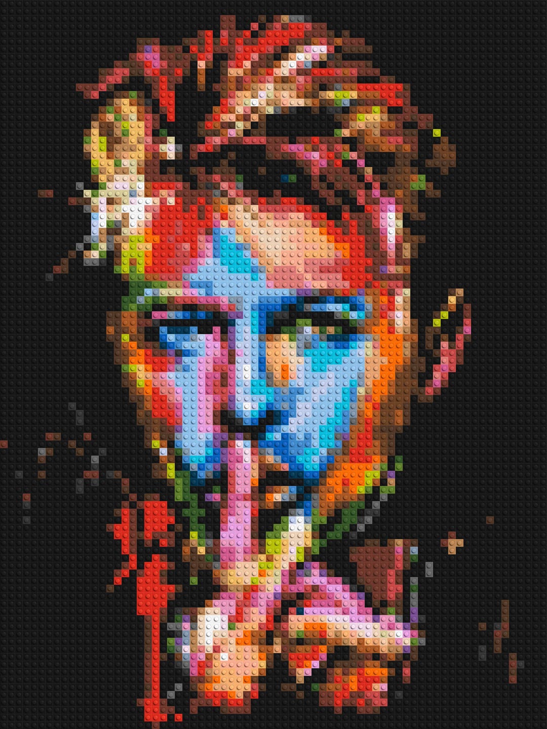 David Bowie - Brick Art Mosaic Kit - Etsy