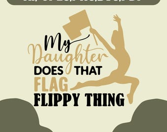 Flag Flippy Thing Svg, Color Guard Svg, Color Guard Dad Svg, Color Guard Mom Svg, Sports Svg, Cheap Svgs, Svg Files, SVG, Silhouette